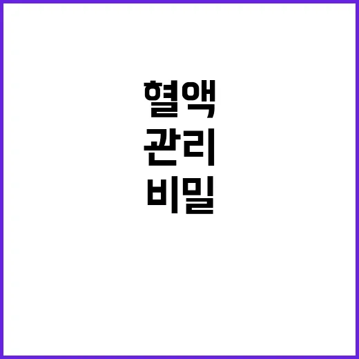 혈액 보유량 공급량…