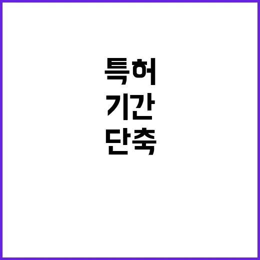 특허 심사처리기간 최선의 단축 방안 공개!