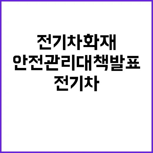 전기차 화재 조달청…