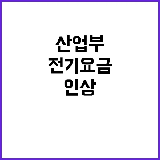 전기요금 산업부 “인상 계획 없다” 밝혀!