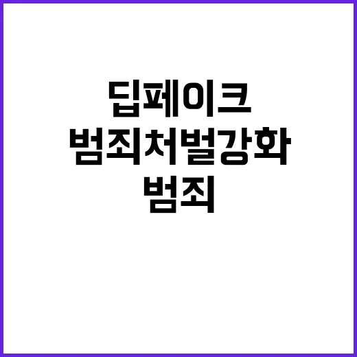 딥페이크 범죄 처벌 강화로 만연 해결될까?