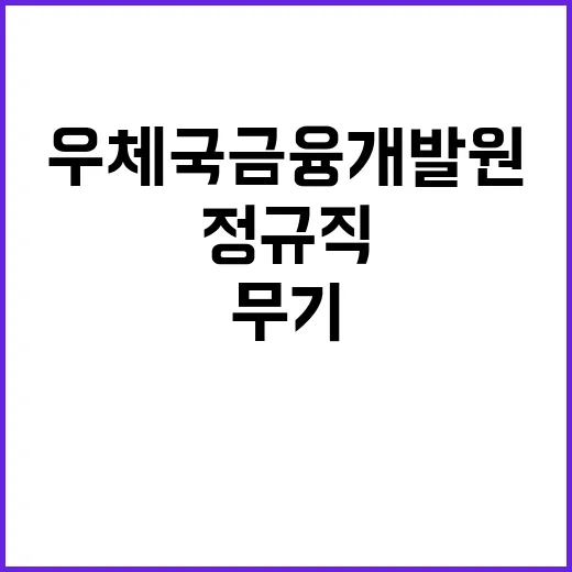 (재)우체국금융개발…