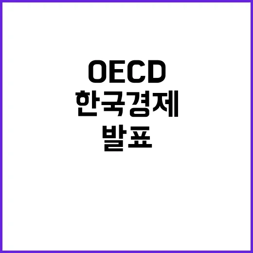 “OECD 올해 한국 경제성장률 2.5% 예측 발표!”