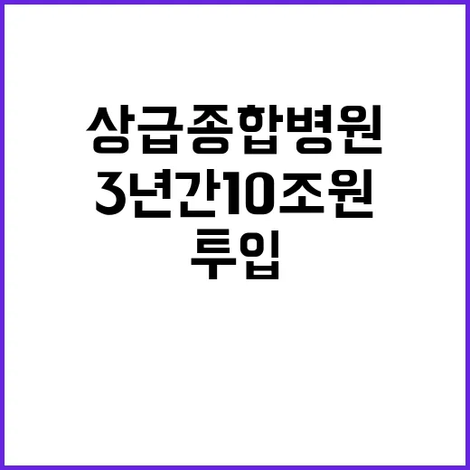 상급종합병원 3년간…