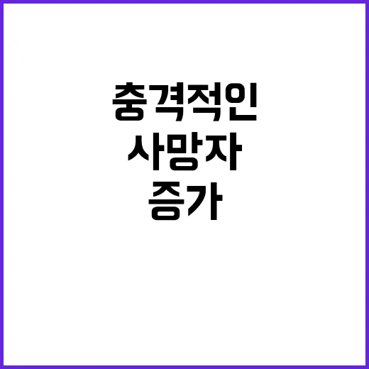 증가한 사망자 수 …