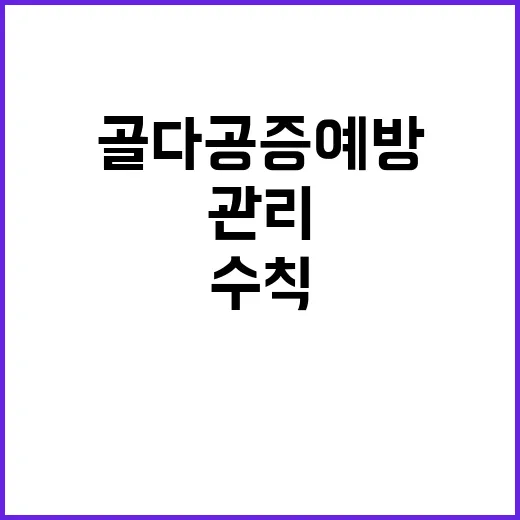 골다공증 예방 필수 관리수칙 공개! 당신의 건강.