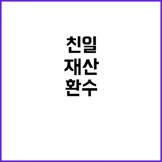 친일귀속재산 보훈부의 새로운 환수 노력 공개!