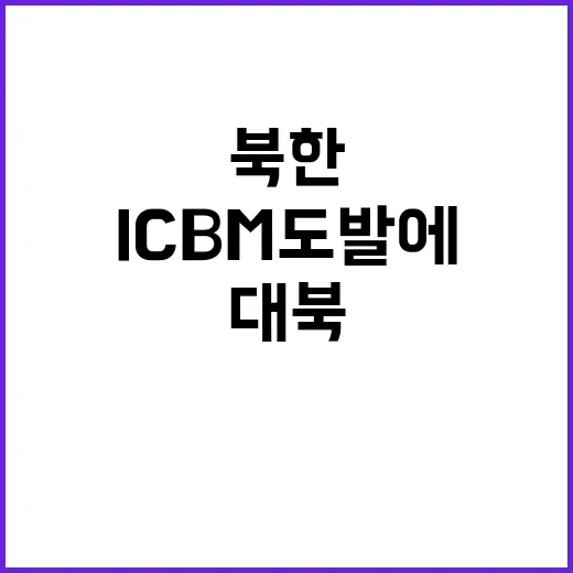 대북 독자제재 북한 ICBM 도발에 대한 반응!