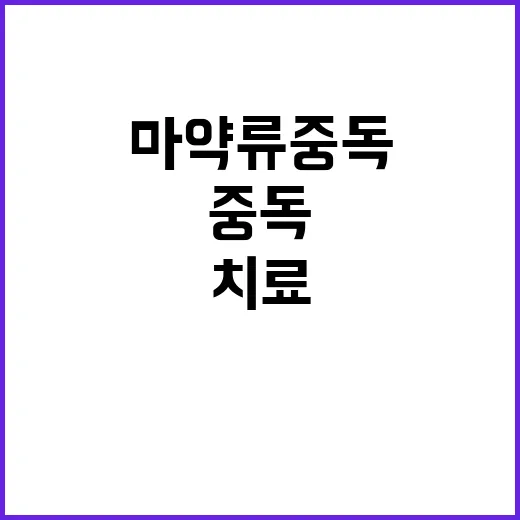 마약류 중독치료 정…