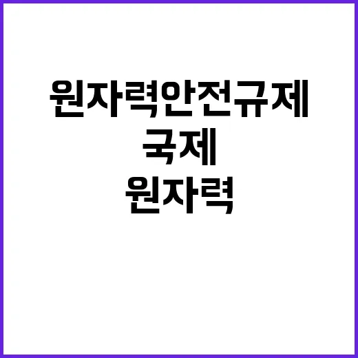 원자력 안전규제 국제 기준으로 새롭게 평가된다!