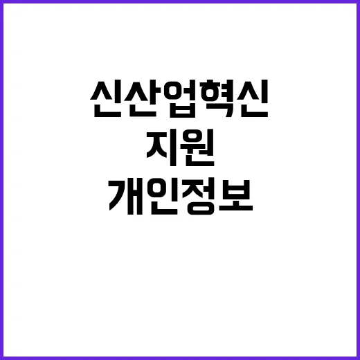 개인정보 안전성 신산업 혁신 지원의 열쇠!