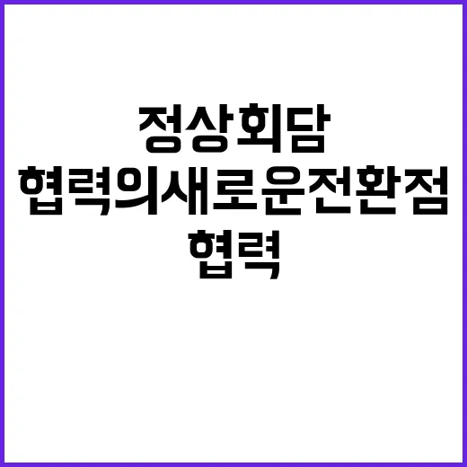 정상회담 한·페루 협력의 새로운 전환점!