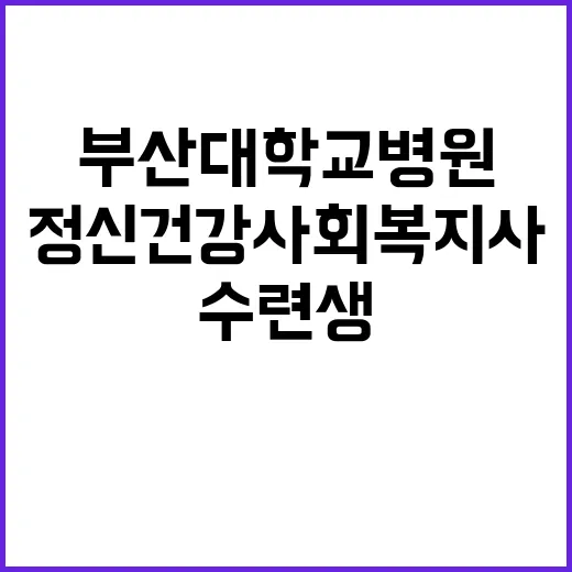 부산대학교병원 비정…