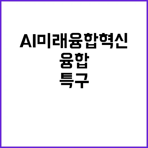 AI미래융합혁신특구 지역발전의 새로운 청사진 공개!