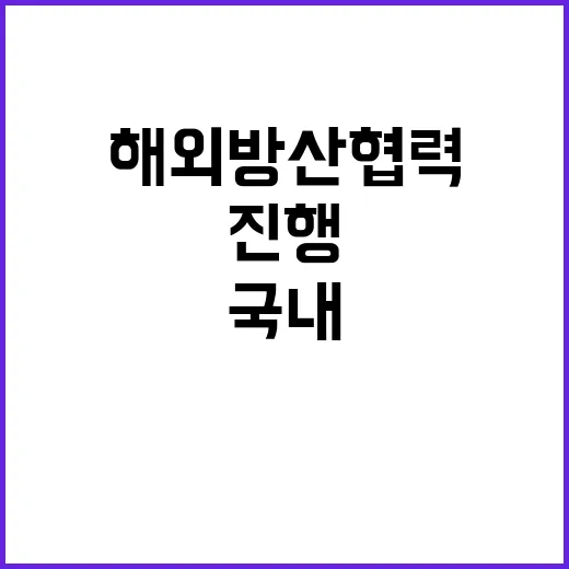 해외 방산협력 국내상황 무관하게 진행된다고!