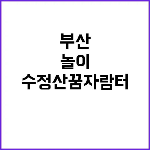 어린이놀이시설 부산…