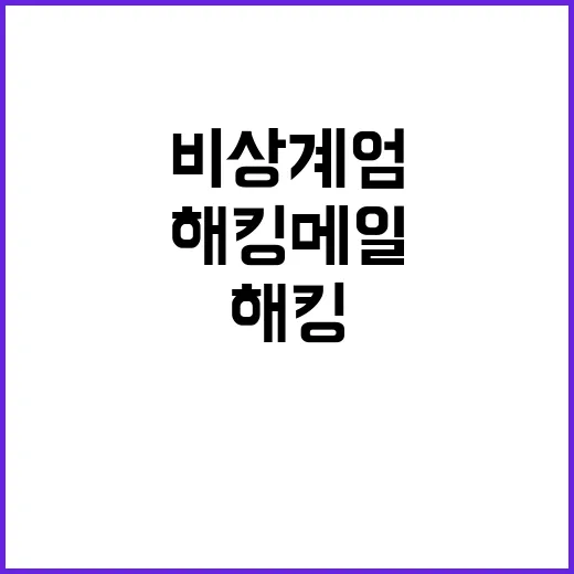 비상계엄 해킹 메일…