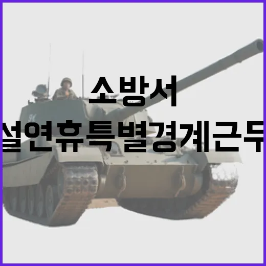 소방서 설 연휴 특별경계근무로 전통시장 감시!