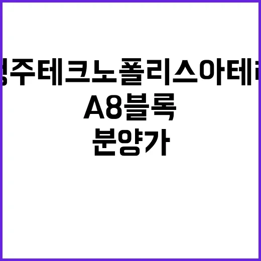 청주테크노폴리스 아테라(A8블록) 청약 일정과 분양가 공개!