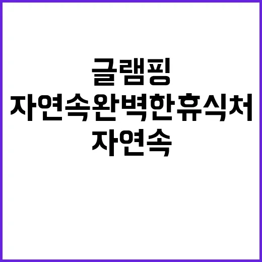 GO글램핑 자연 속…