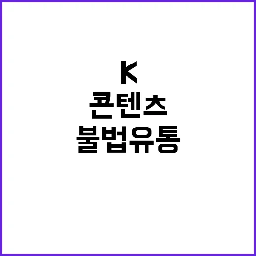 ‘K콘텐츠’ 불법유통 연말까지 강력 단속 예고!