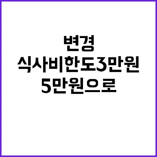 식사비 한도 3만 …