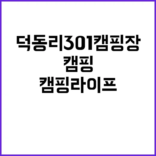 덕동리301캠핑장 …