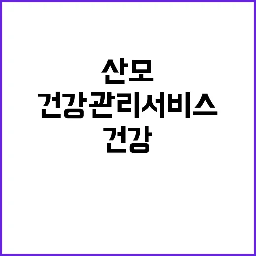 “산모 건강관리서비…