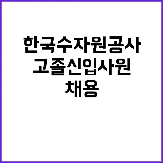 한국수자원공사 정규…