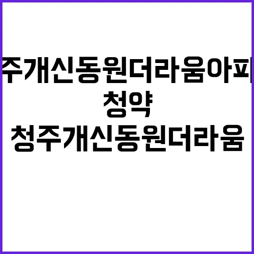 청주 개신동 원더라…