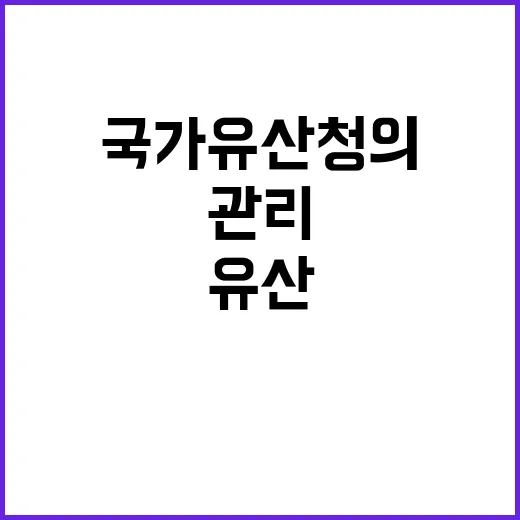 경복궁 보존 국가유산청의 확고한 관리 약속!