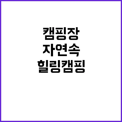 솔맹이캠핑장 자연 …