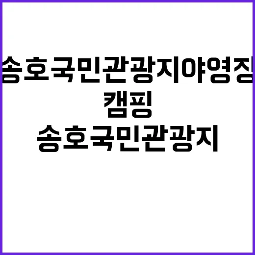 송호국민관광지 야영장