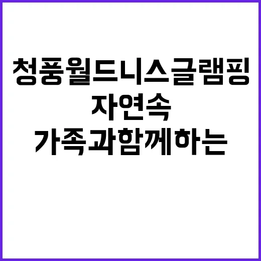 청풍월드니스글램핑