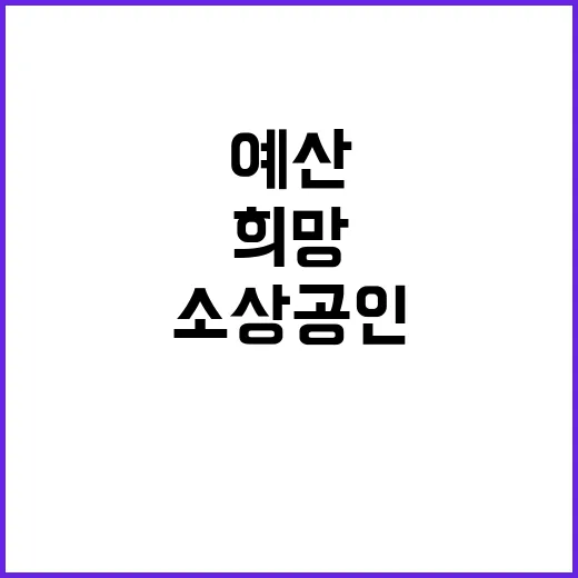 예산 15조 소상공…