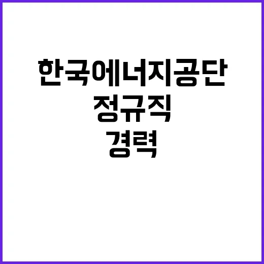 한국에너지공단 정규…