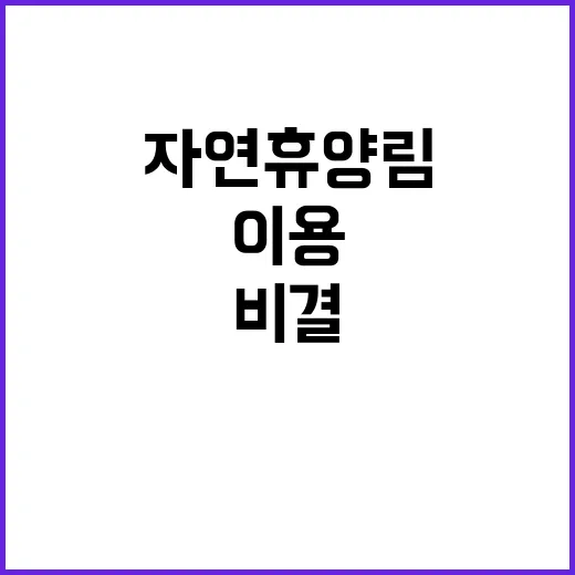 자연휴양림 ‘무료’…