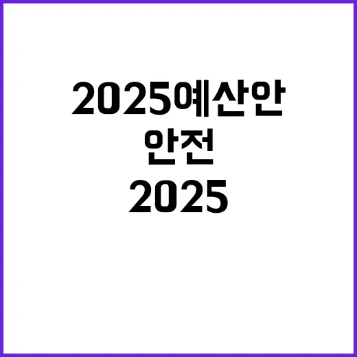 ‘국민 안전’ 2025 예산안 무엇이 달라질까?