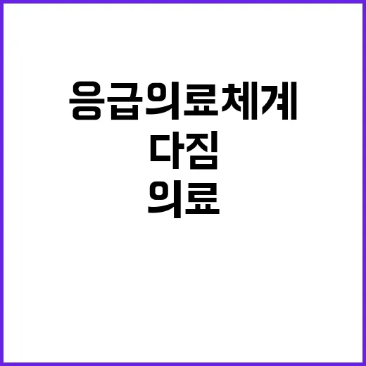 응급의료체계 소방청의 최선 다짐에 주목!