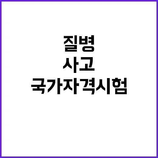 응시료 반환 사고·질병 시 7개 국가자격시험!