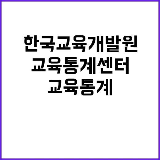 교육통계센터 위촉직 채용(간행물 발간 지원 업무)