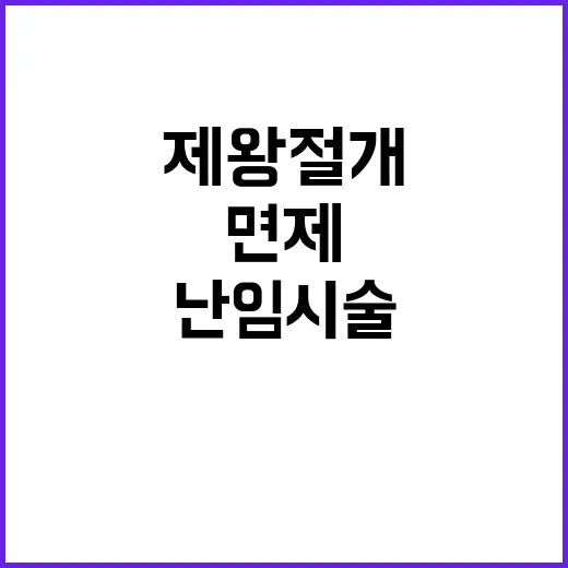 난임시술 비율 인하…제왕절개 비용 면제 소식!