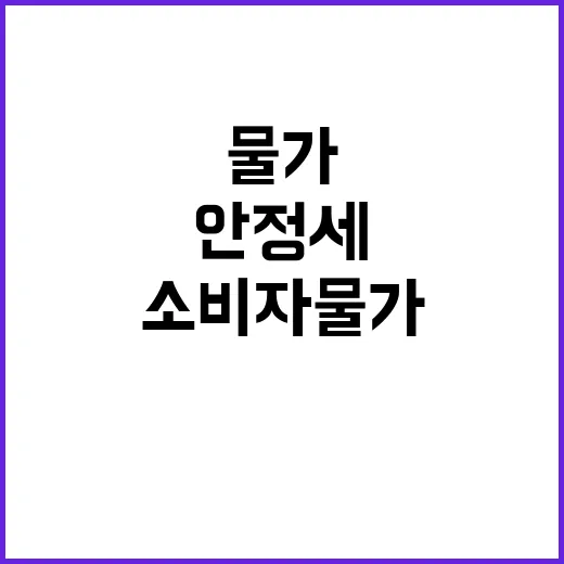 소비자물가 하락 안…