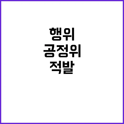 공정위 시장 반칙행위 5837건 적발! 변화 시작?