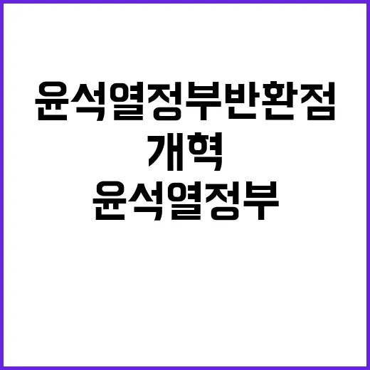 연금개혁 성과 윤석열 정부 반환점에서의 변화!