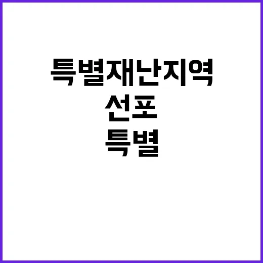 특별재난지역 심의 …