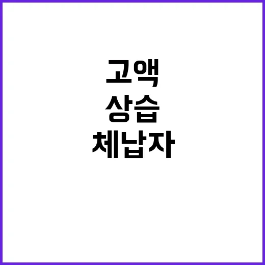 고액체납자 공개…상…