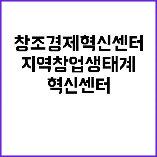 창조경제혁신센터 지역 창업생태계 양극화 해소 비결 공개!