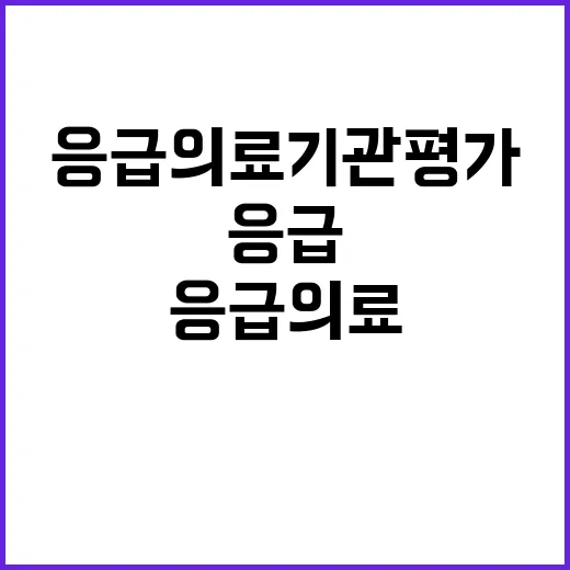 복지부 응급의료기관…