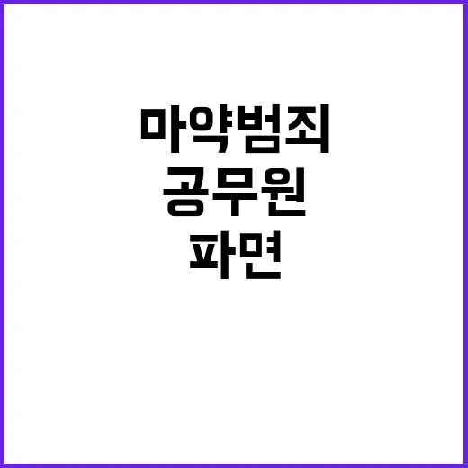 마약 범죄 공무원 …